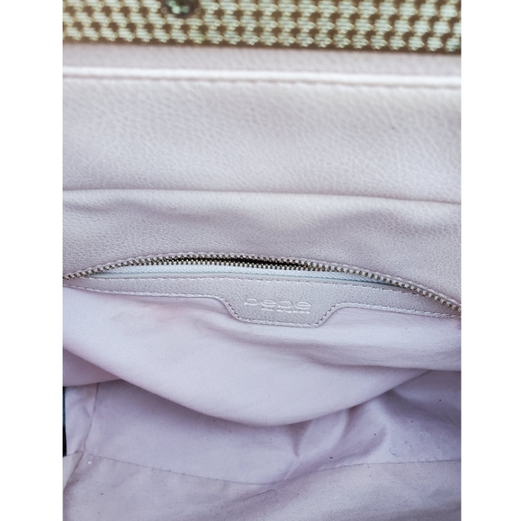 BeBe Pink Quilted Pattern Gold Accent Handbag - Picture 2 of 4